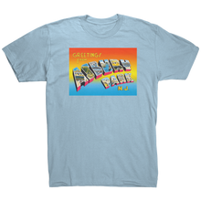 Load image into Gallery viewer, Greetings_From_Asbury_Park_NJ_Classic_T_Light_Blue_Mockup.png